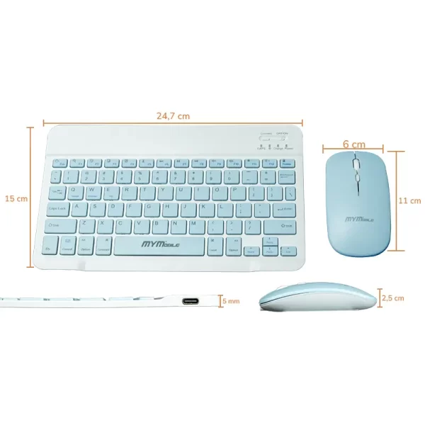 Combo Inalambrico Teclado y Mouse QS-1010 Mymobile - Imagen 6