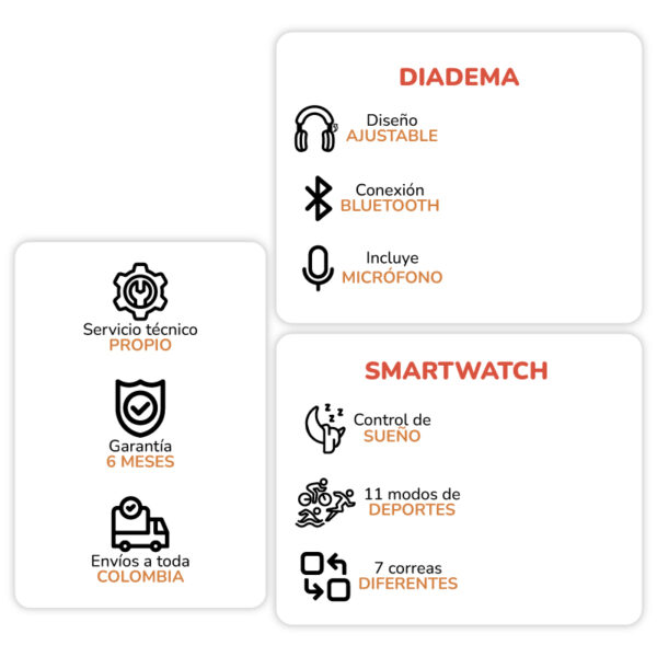 Combo smartwatch P9 - Imagen 5