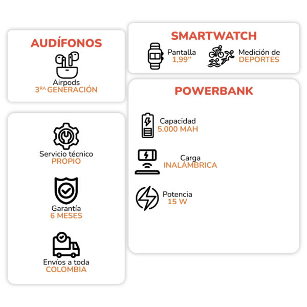 Combo smartwatch X8 - Imagen 3