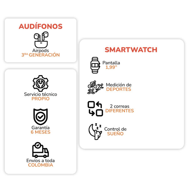 Combo smartwatch X9 - Imagen 4
