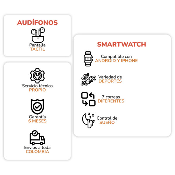 Combo Smartwatch D19 Pro - Imagen 4