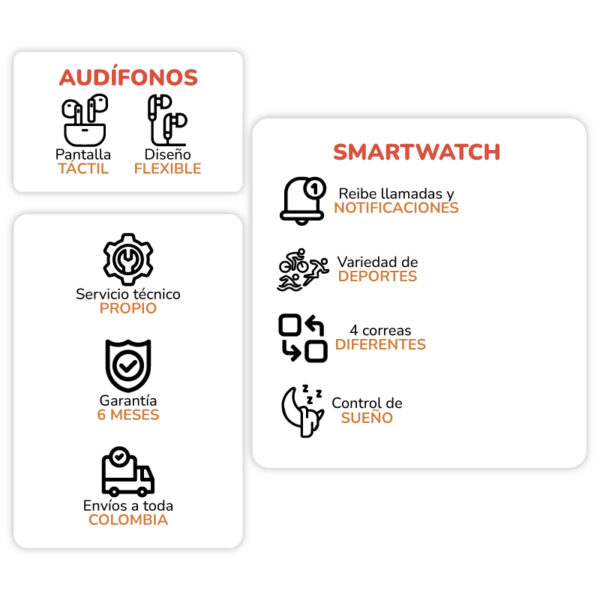Combo Smartwatch Neo 70 - Imagen 4