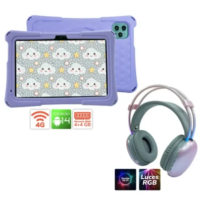 Combo Tablet Net X2 Kids Con Diadema ST 580