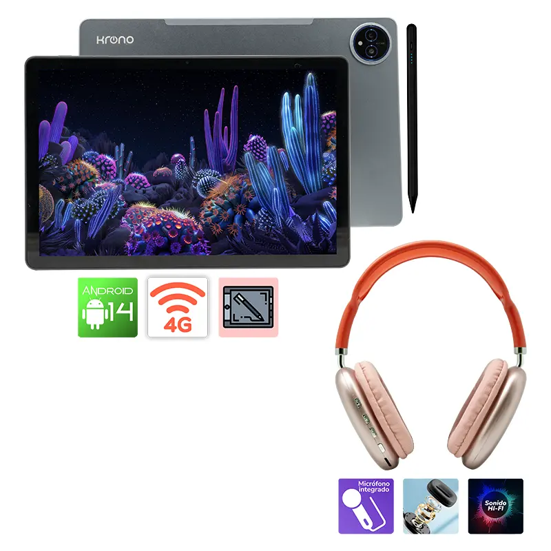 Combo Tablet Net G 6 X 128 Con Diadema P9 Pro