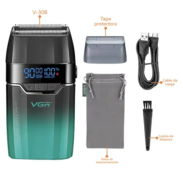 Afeitadora Shaver VGR V308 - Imagen 2