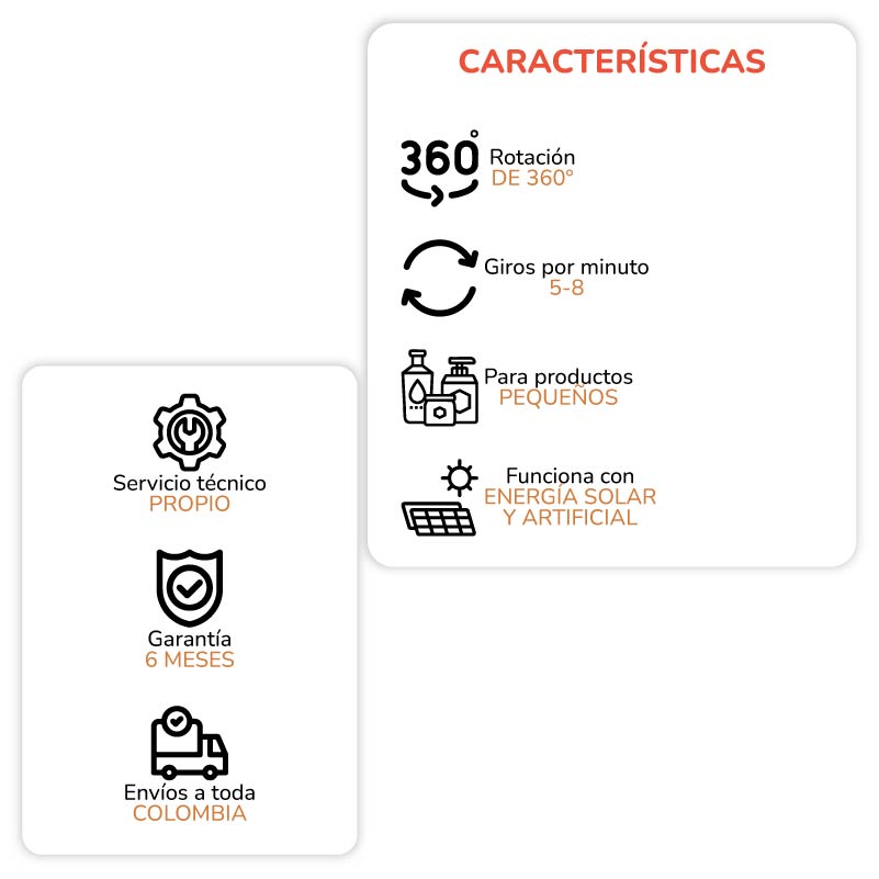 Exhibidor Solar Giratorio - Imagen 4