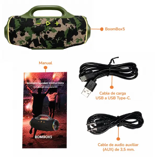 Parlante Boombox 5 - Imagen 4